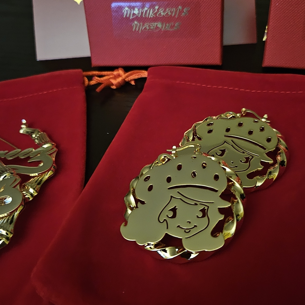 Gold Earrings by